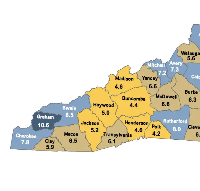 18 WNC counties post decreases in unemployment