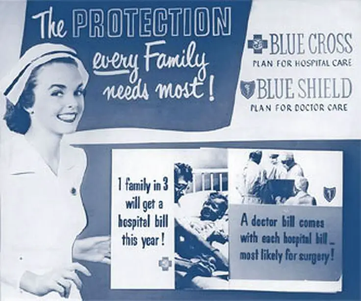 1940s Blue Cross Blue Shield advertisement