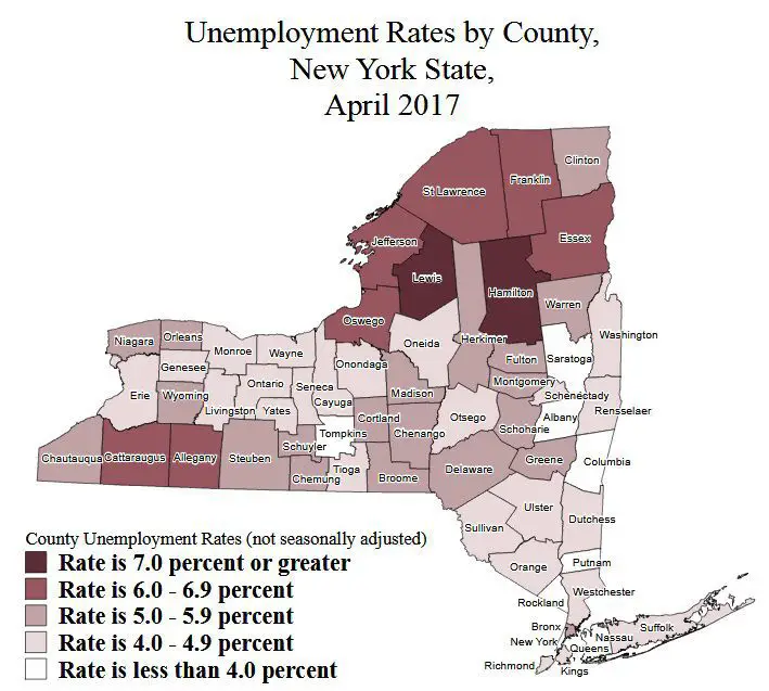 Cayuga County jobless rate drops in April