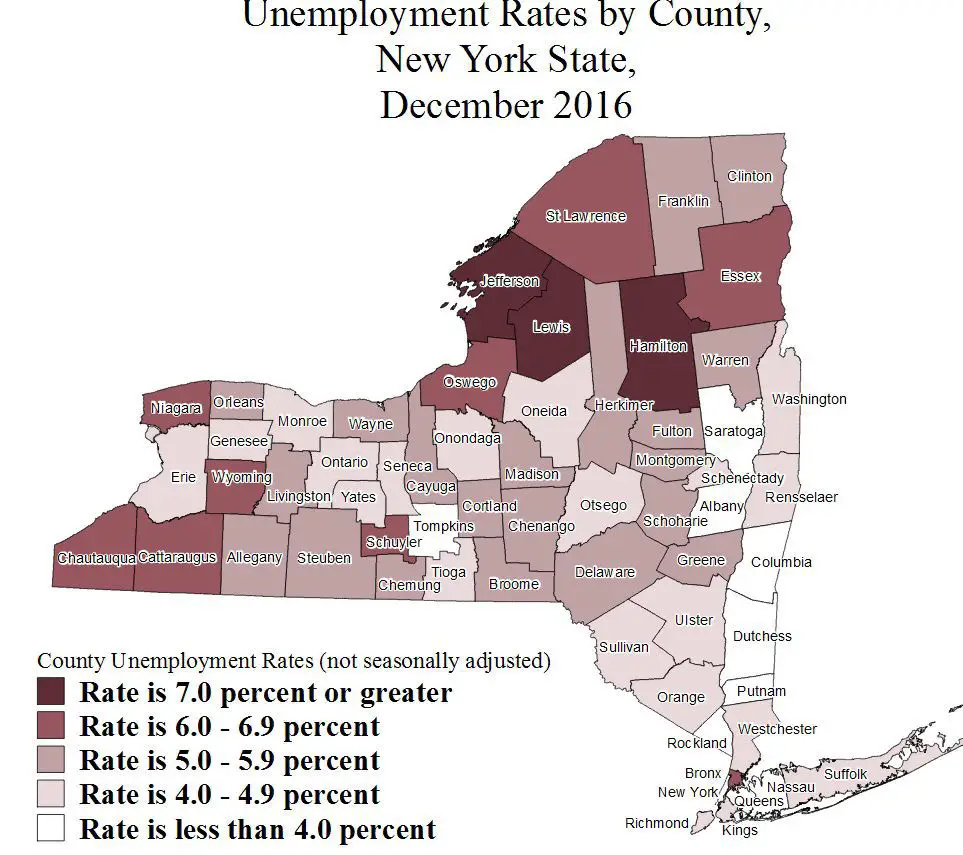 Cayuga County unemployment climbs above state, national levels
