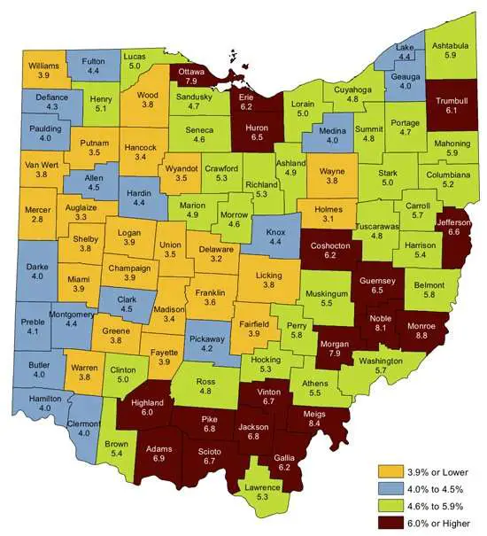 County, Ohio unemployment rises in Dec. « The VW independent