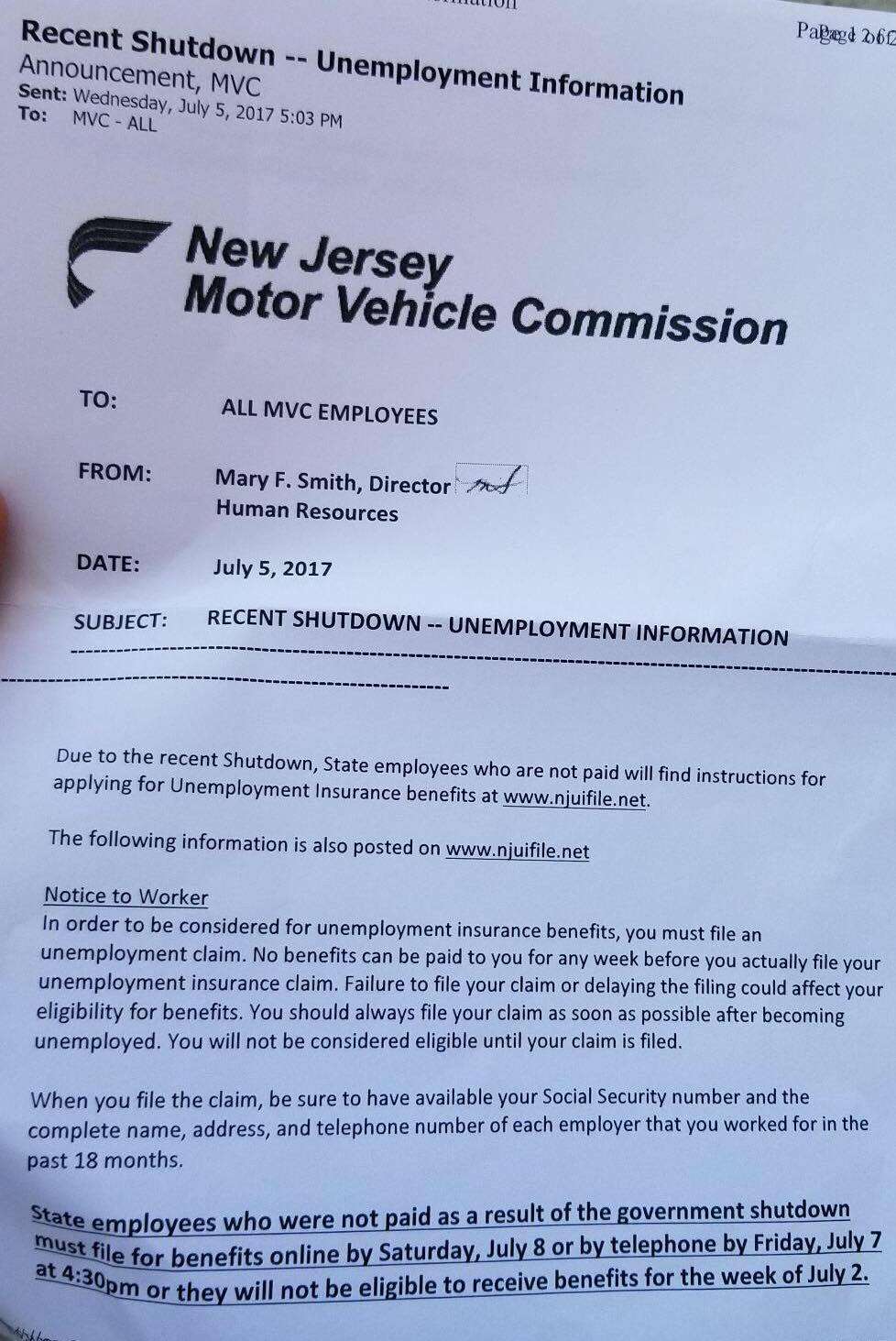 EXCLUSIVE: N.J. Employees Advised to Apply for ...