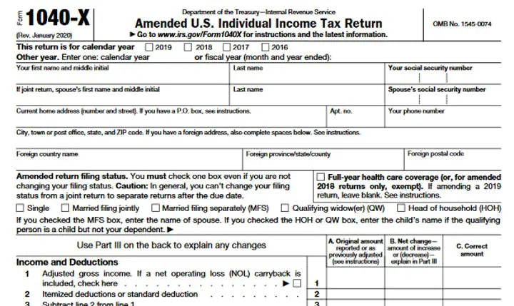 Filing Amended Tax Return 2020 For Unemployment Benefits ...