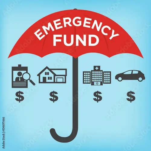 " Financial Emergency Fund Icons
