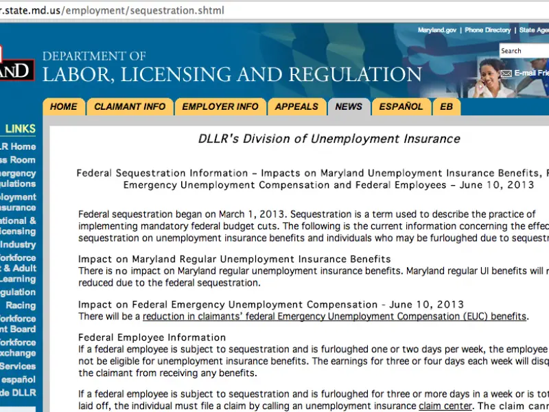Furloughed? How to File for Unemployment in Maryland ...