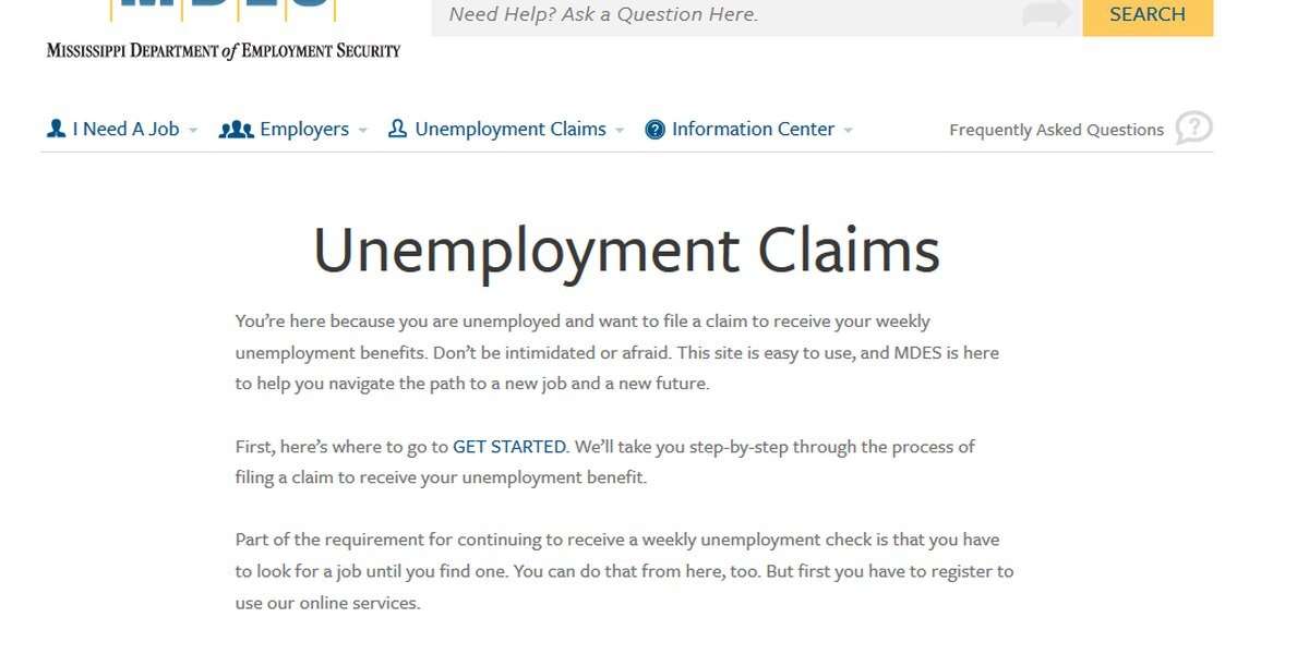 How To File For Unemployment In Jackson Ms