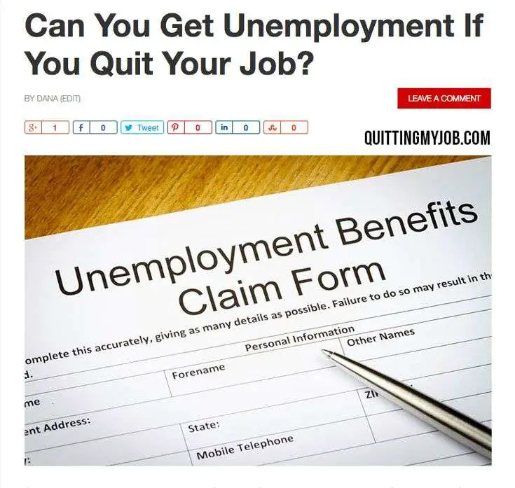 How To Get Unemployment If You Quit