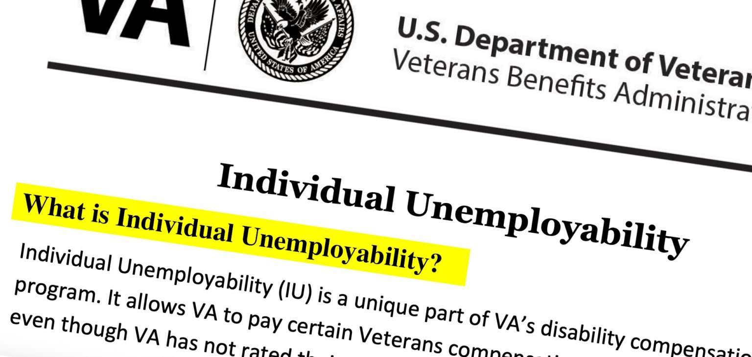 Individual Unemployability Claims