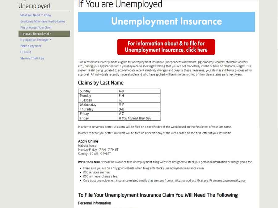 How To File For Unemployment In Ky UnemploymentInfo