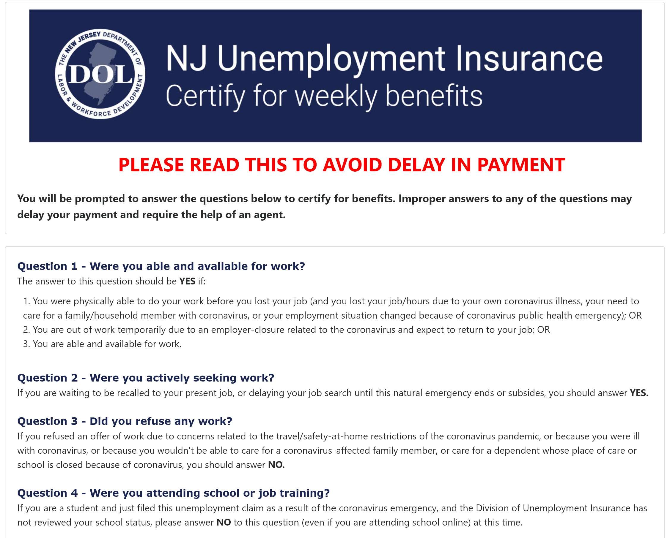 NJUIFILE  New Jersey Unemployment Claim at www.Njuifile.com ...