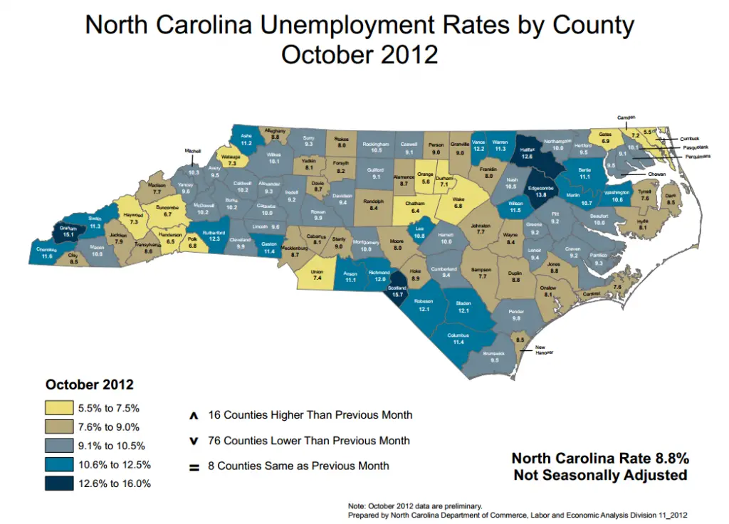 October Unemployment Rate Unchanged from September in Watauga County ...