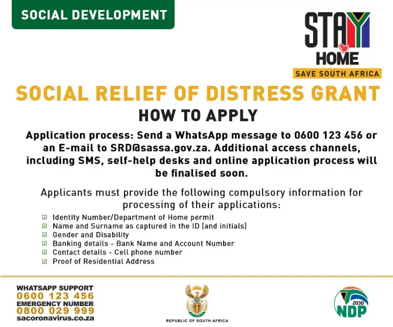 R350 Sassa Unemployment Grant: Whatsapp Number and Email ...