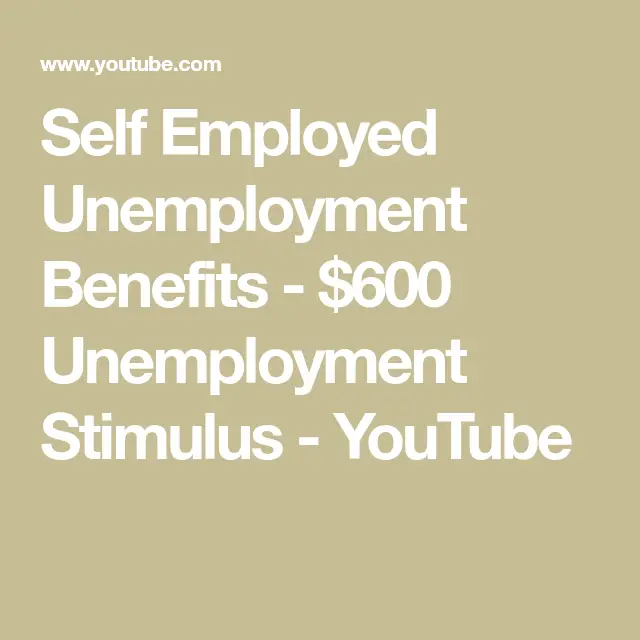 Self Employed Unemployment Benefits