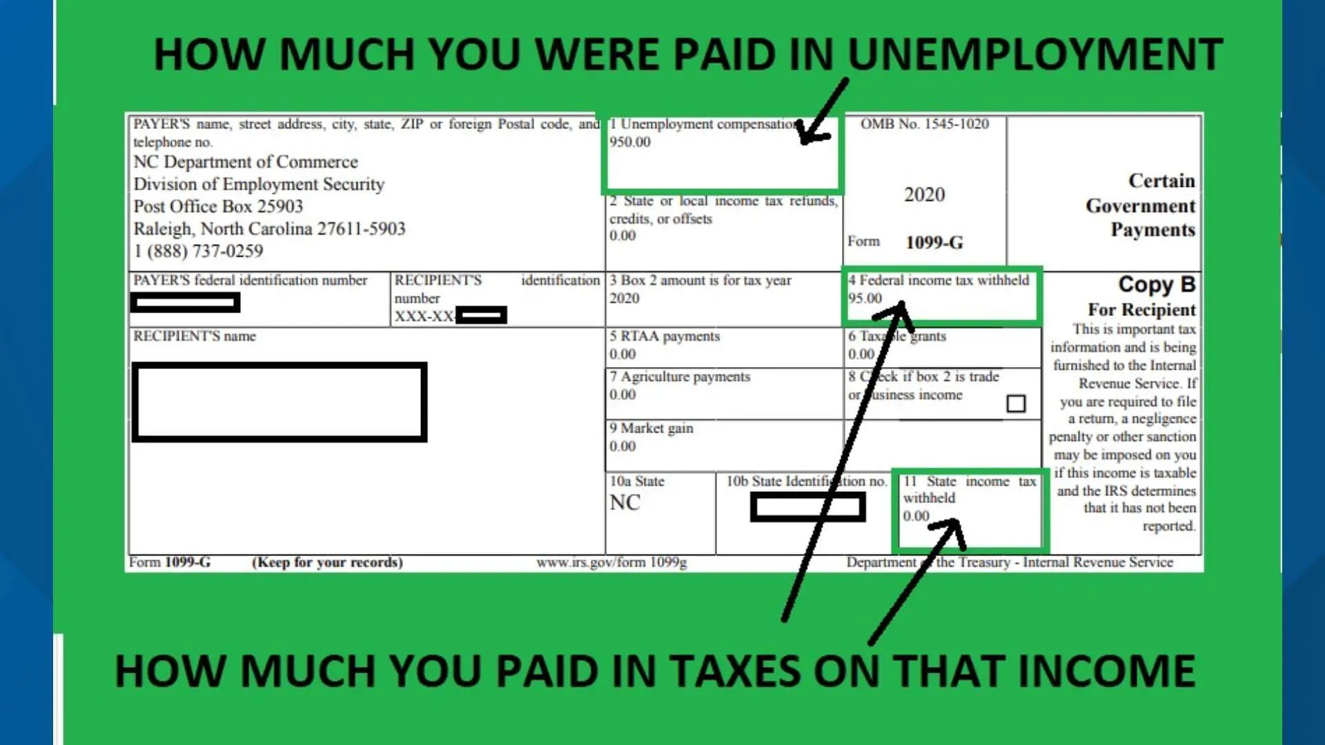 Unemployment benefits are taxable, look for a 1099