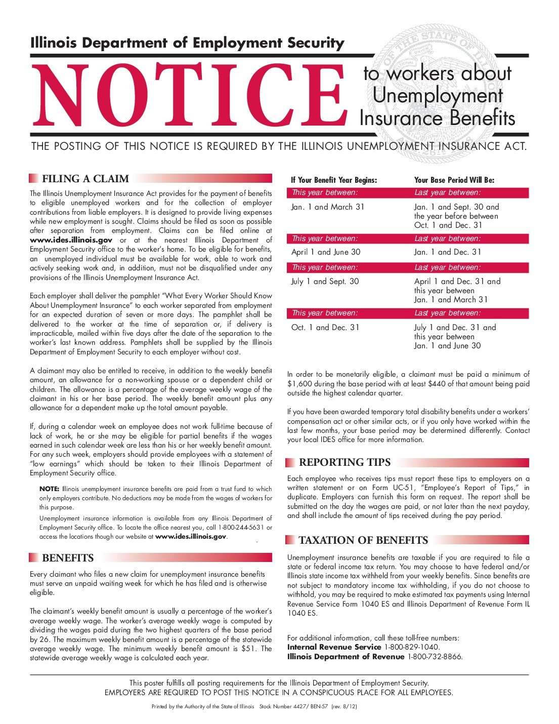 Unemployment Illinois Maximum Benefit Amount