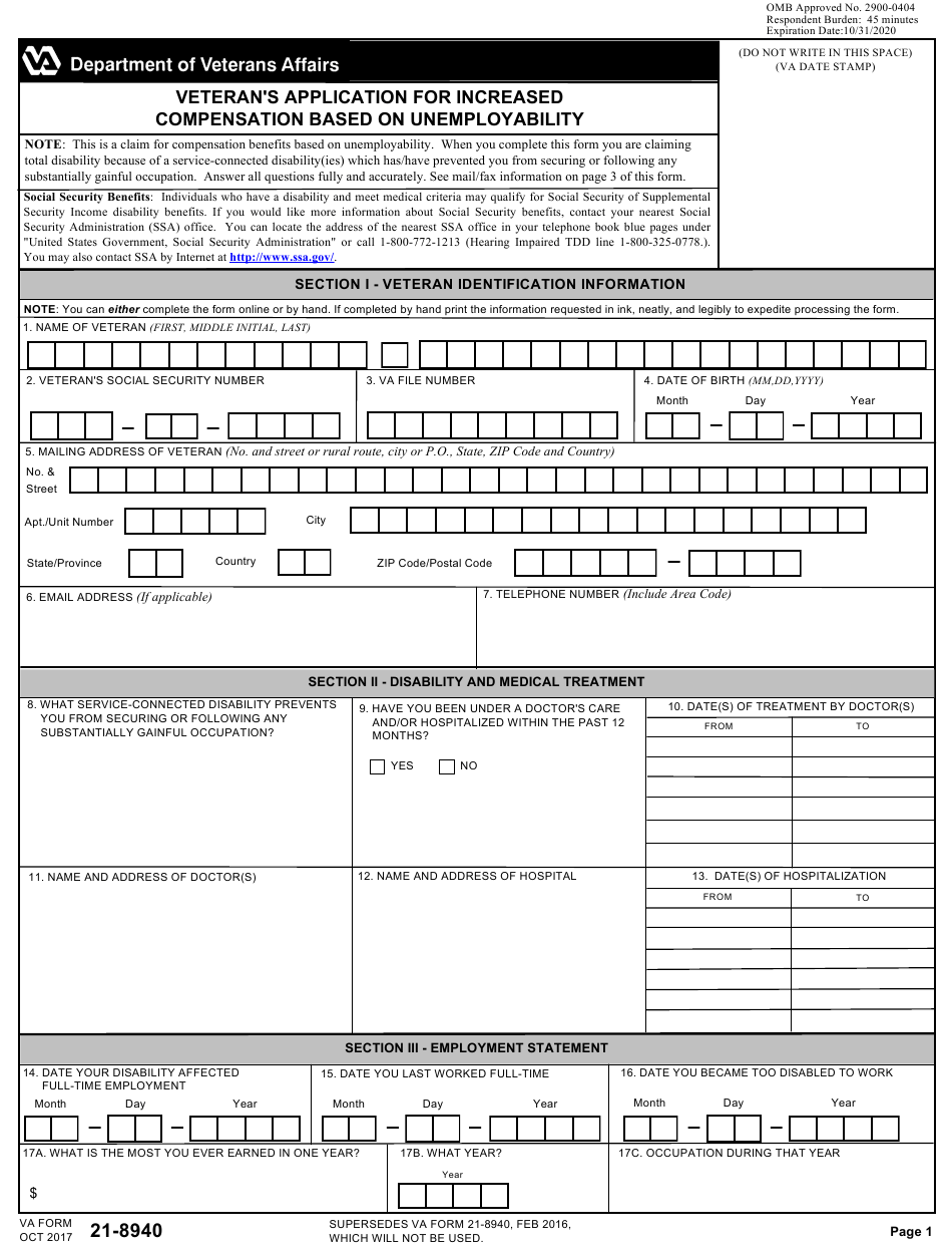 VA Form 21