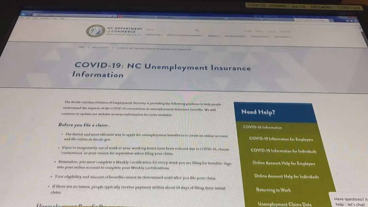 Website To File Unemployment In North Carolina
