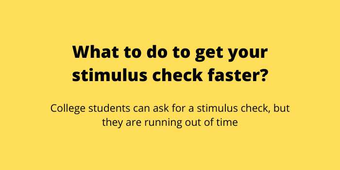 What to do to get your stimulus check faster?