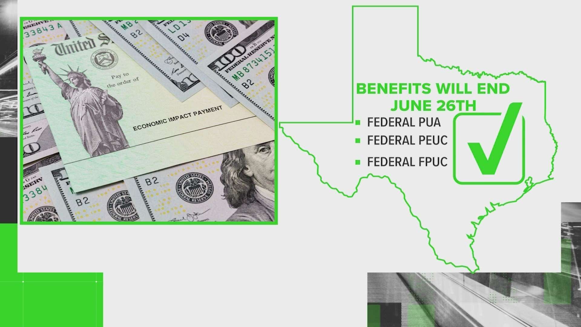 When do federal unemployment benefits end in Texas?